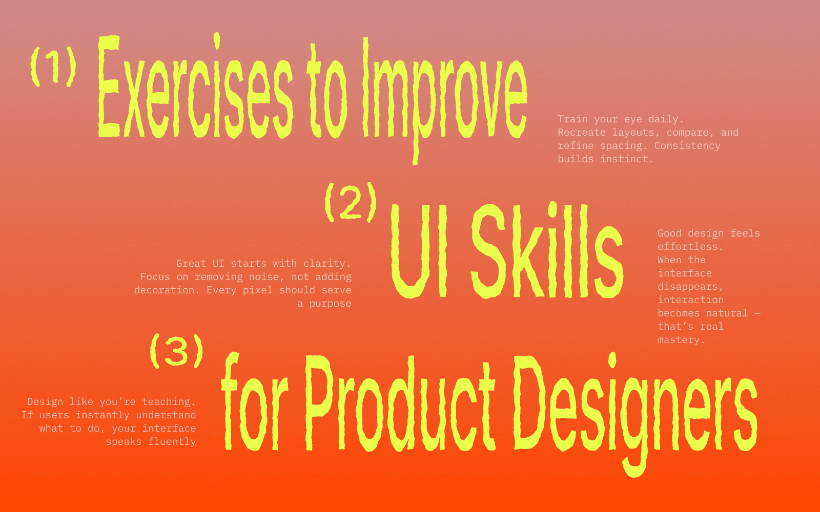 Exercises to Boost UI Skills for Product Designers