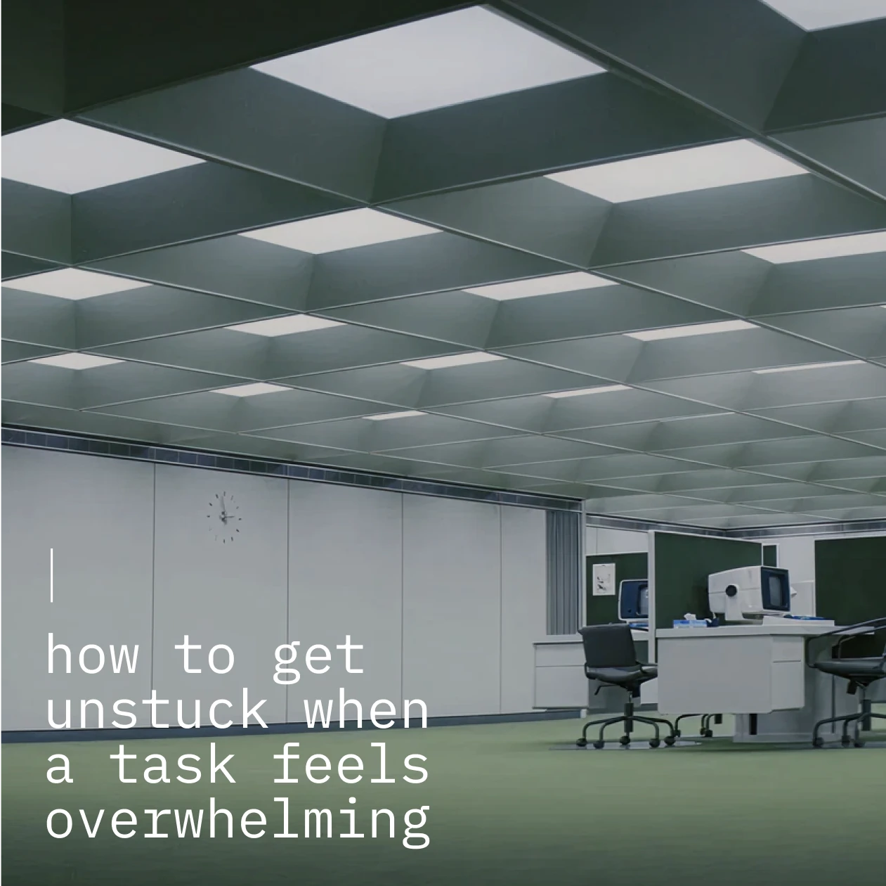 A dark poster about quick and smart research with bright labels and names.